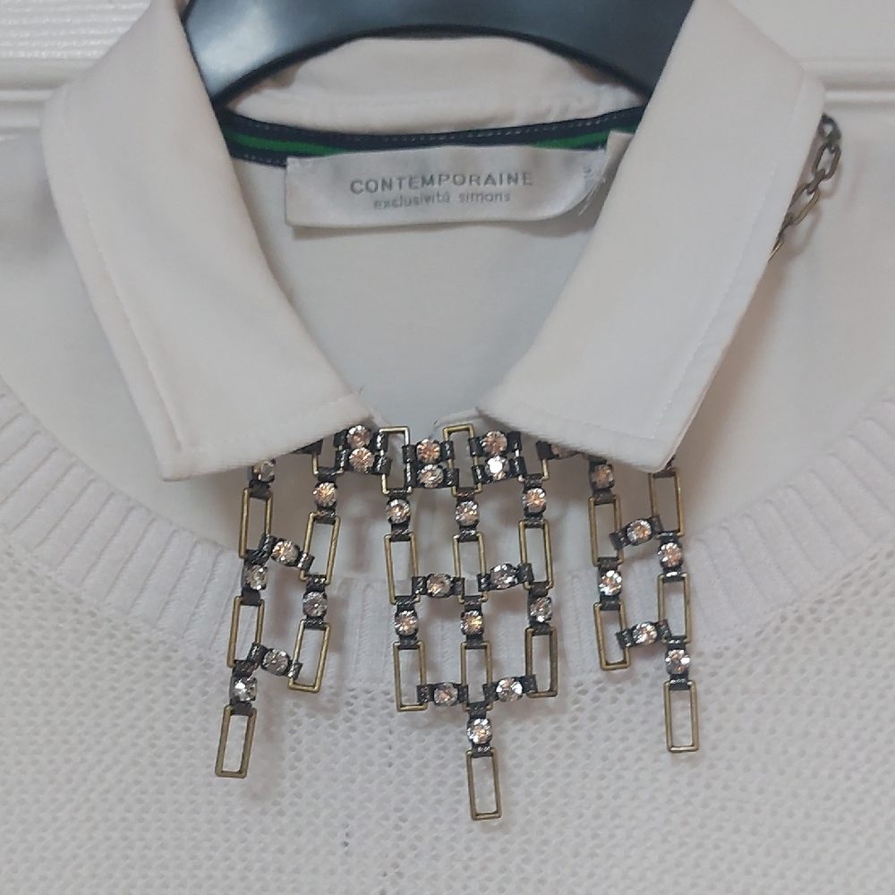 Banana Republic Gold and Silver Statement Necklace